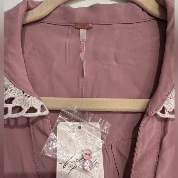 Free People My Love Lace Top - Mauve | NWT​​ - Picture 6 of 7